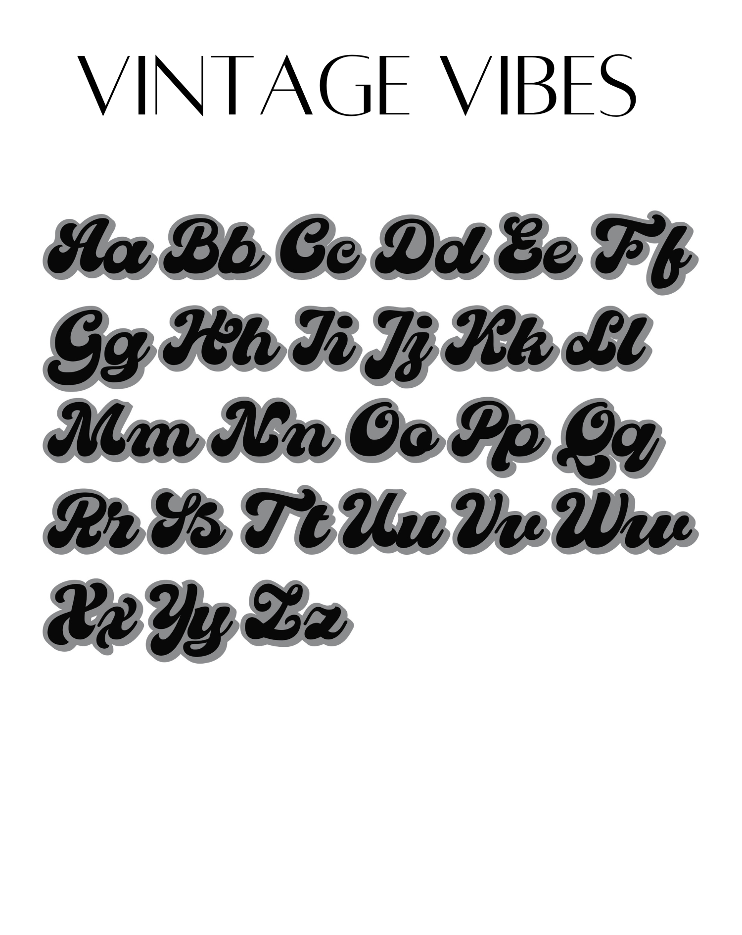 Vintage Vibes Font