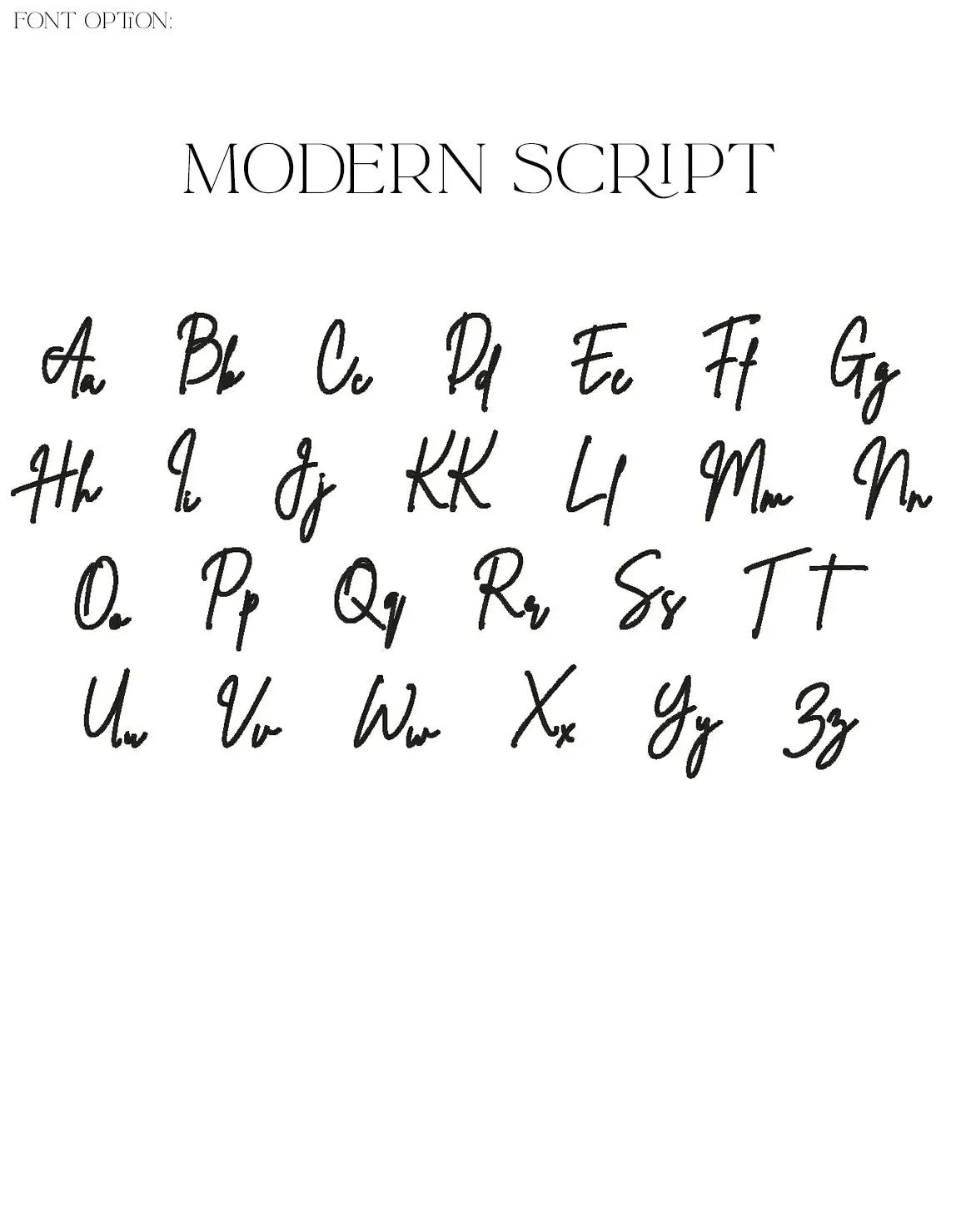 Modern Script Font