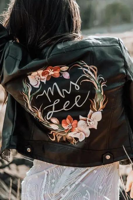 Anala Leather Jacket for Bride