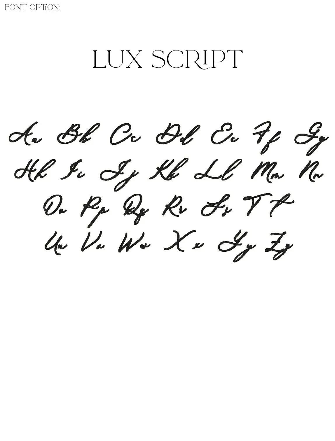 Lux Script Font