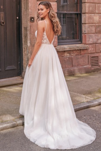 Adore by Justin Alexander #11245 Andrea #1 Ivory/Ivory/Nude thumbnail
