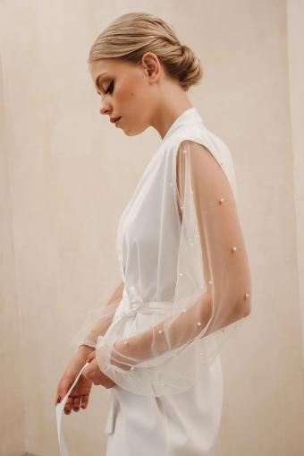 Heirloom #Pearl Sleeve Bridal Robe (full Length) #0 thumbnail