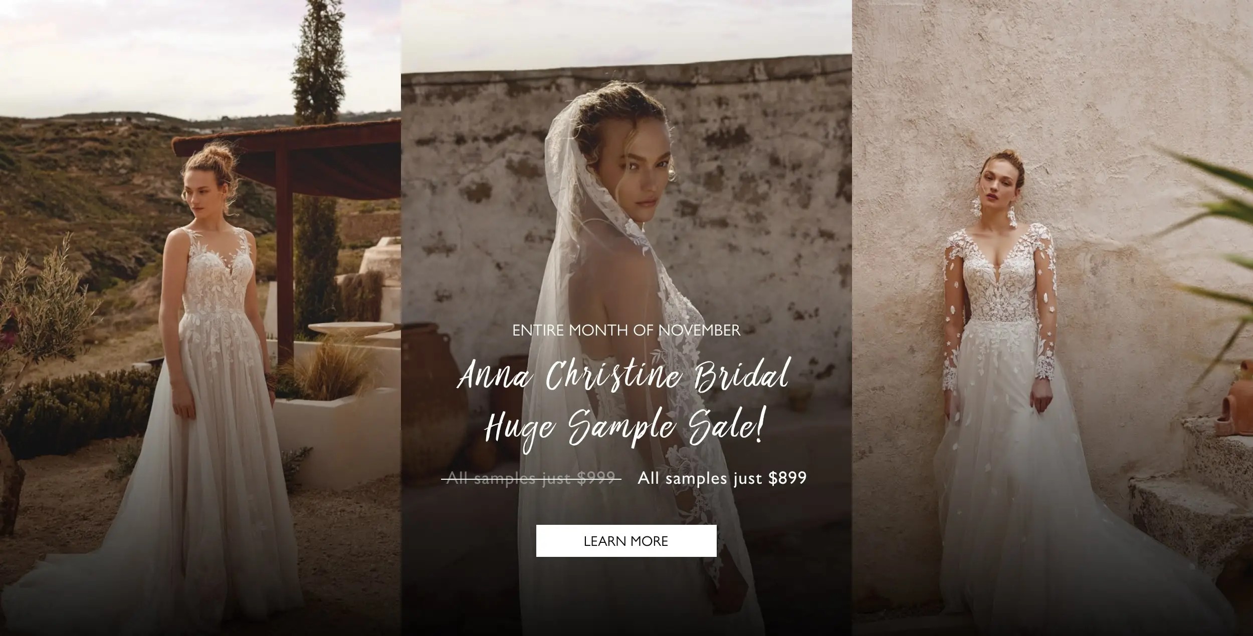 Bridal Sale Banner for Desktop