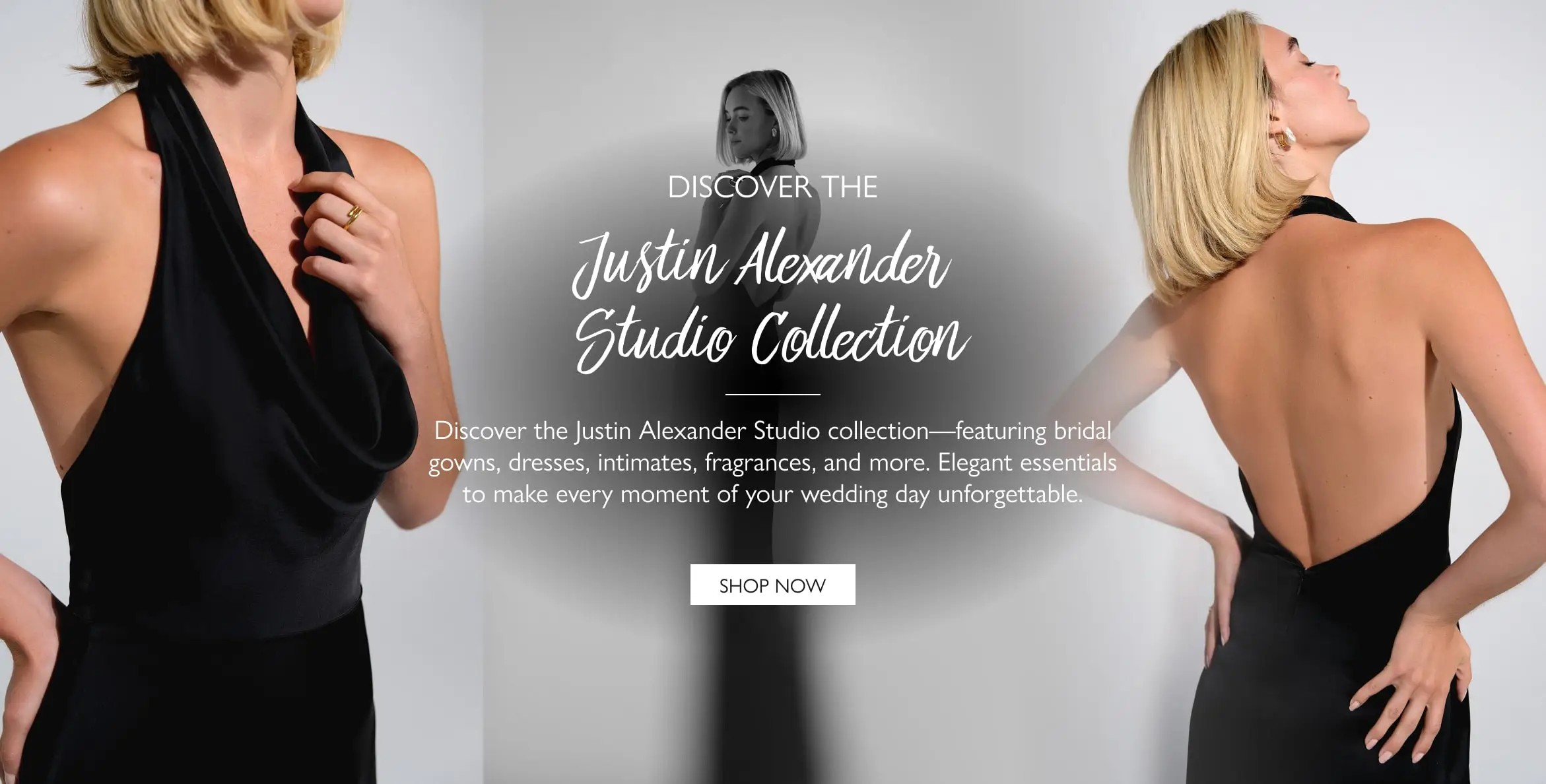 Justin Alexander Studio Collection Desktop Banner