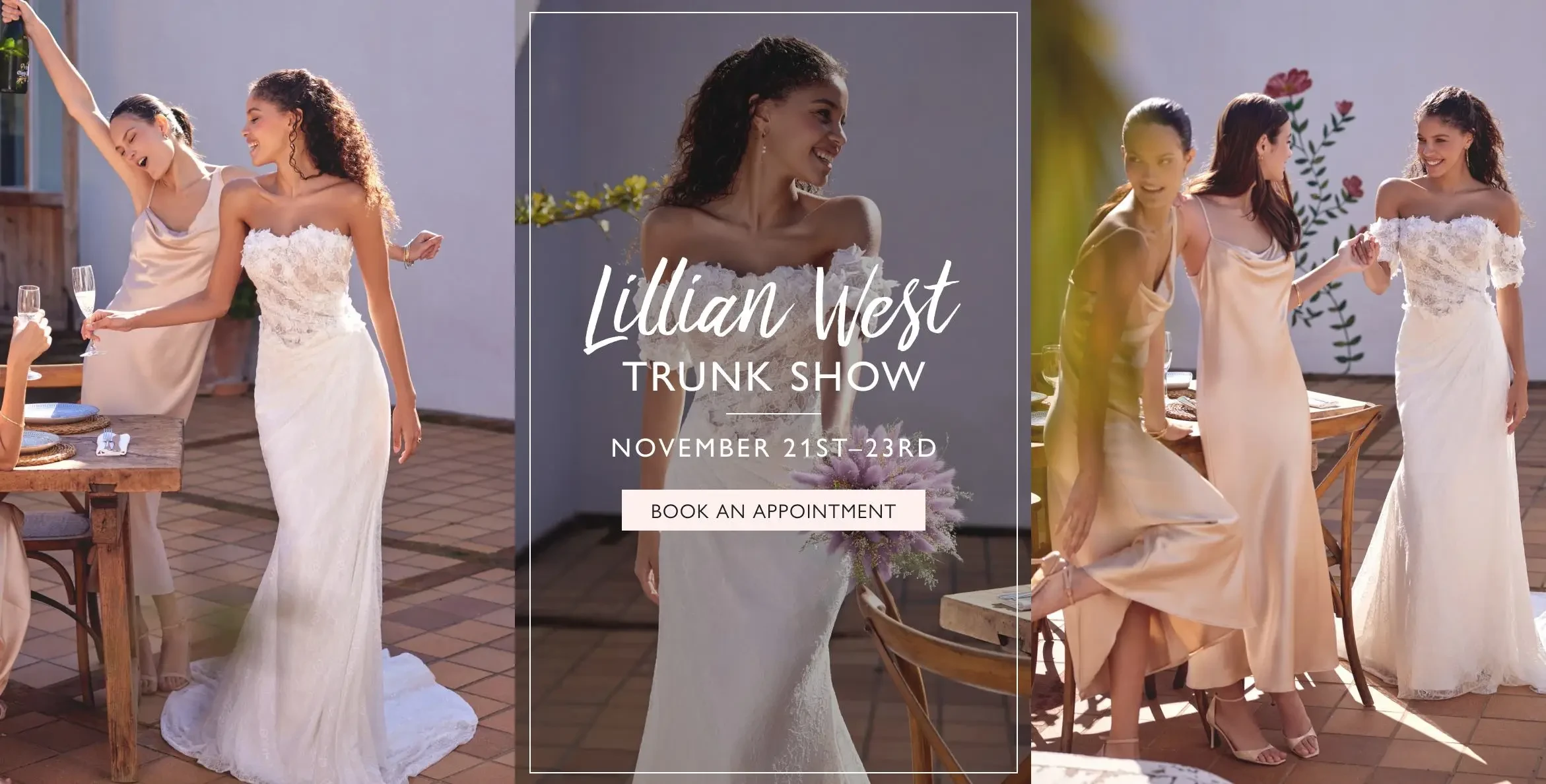 Lillian West Trunk Show Banner for Desktop