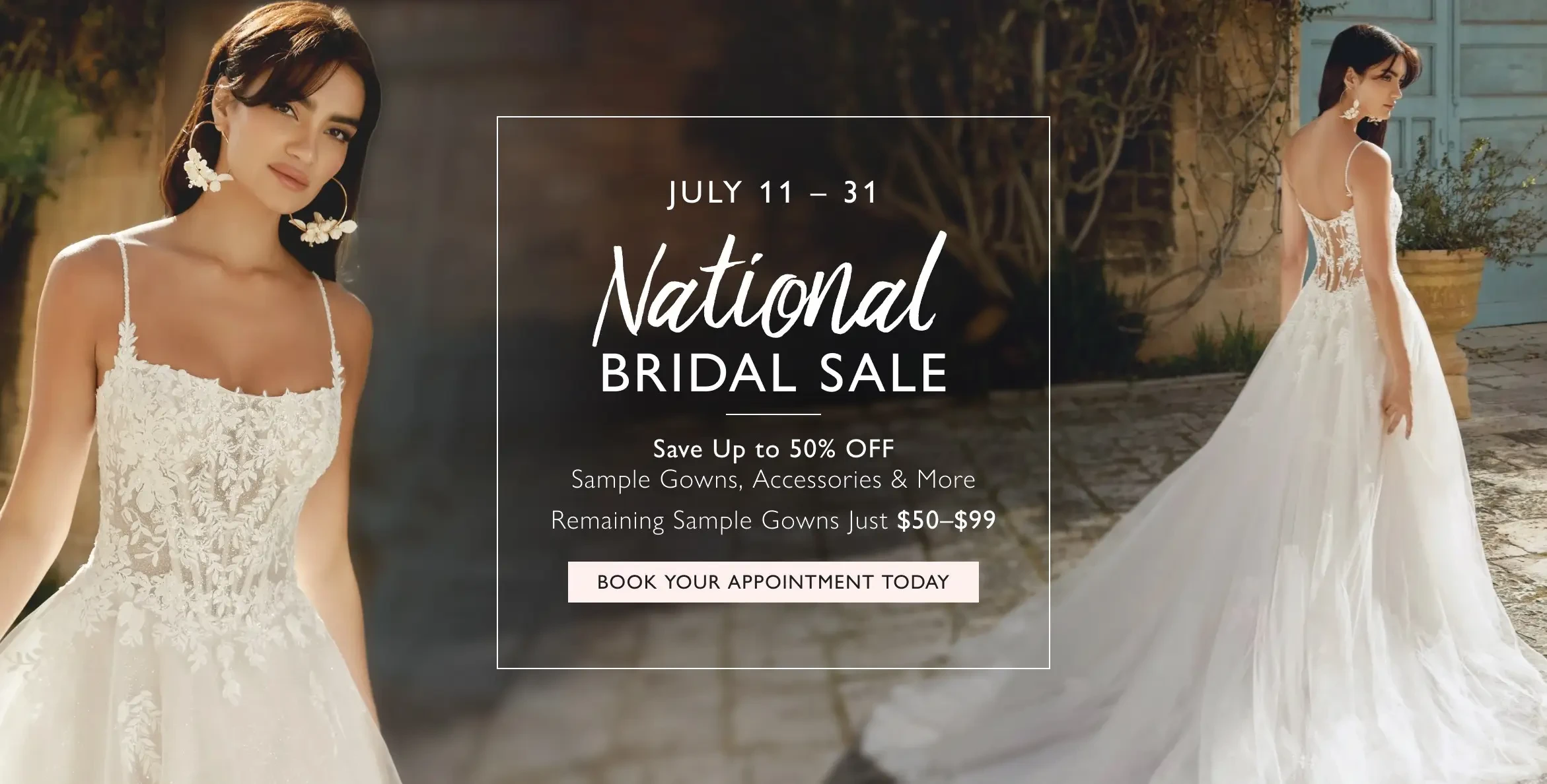National Bridal Sale Desktop Banner